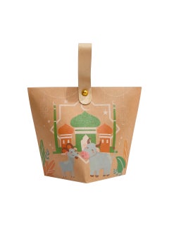 Y&D 60 Pieces Eid Mubarak Ramadan Kraft Paper Bags Candy Packaging Boxes Decorative Gift Boxes Party Supplies 6 Styles  - Image 4