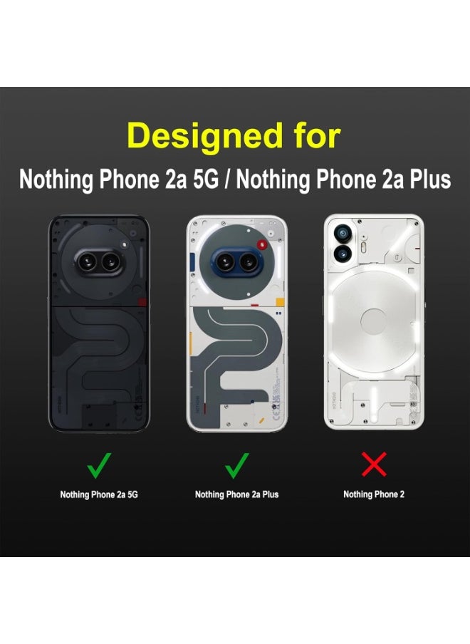 Premium Protection Back Silicone Case Compatible with Nothing Phone 2A Magic Shield Shockproof Case with Camera Protection (Blue)