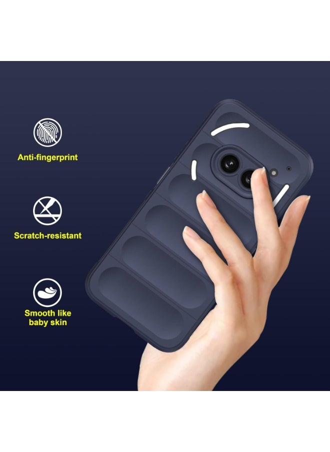 Generic Premium Protection Back Silicone Case Compatible with Nothing Phone 2A Magic Shield Shockproof Case with Camera Protection (Blue)  - Image 2