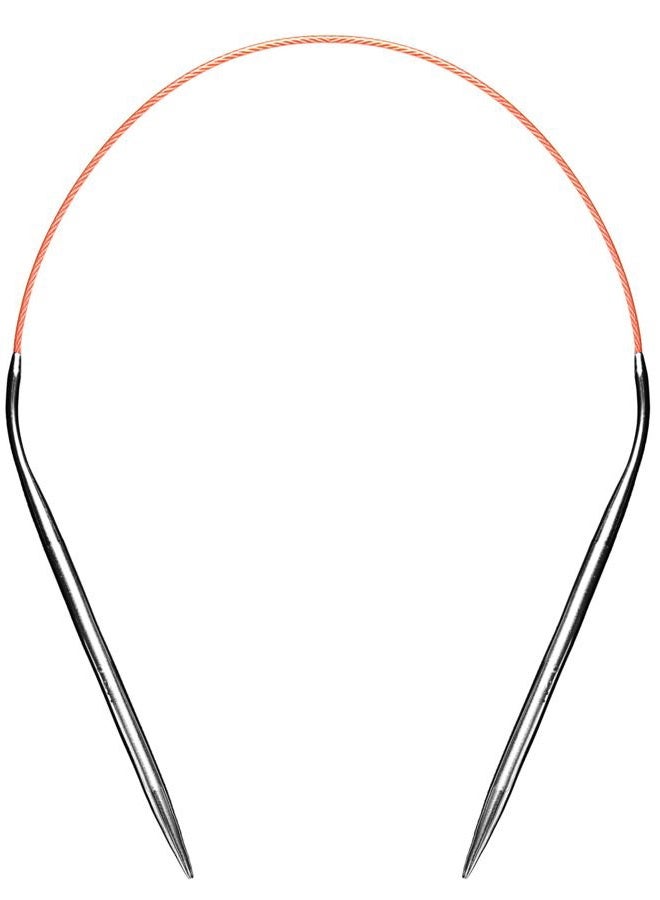 cuteDIY Size 8 Circular Knitting Needles 16 Inch Round Metal - Image 1