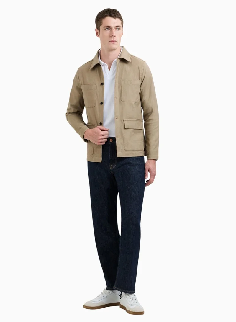 French Connection Four Pocket Canvas Overshirt