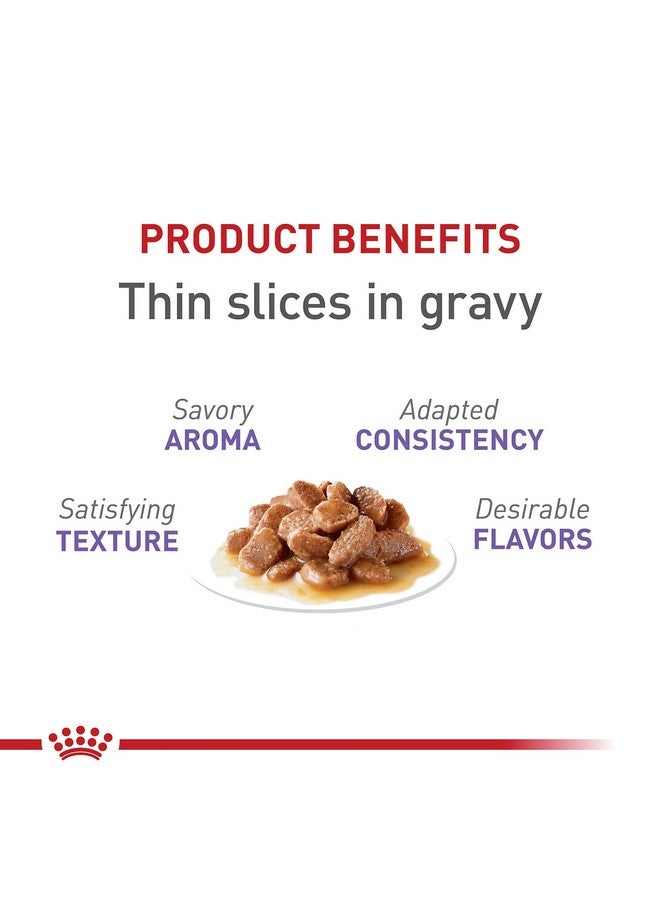 رويال كانين طعام القطط المعلب من رويال كانين فيلين هيلث نيوتريشن، شرائح رقيقة في المرق، عبوة 3 أونصة (24 قطعة) - Image 2
