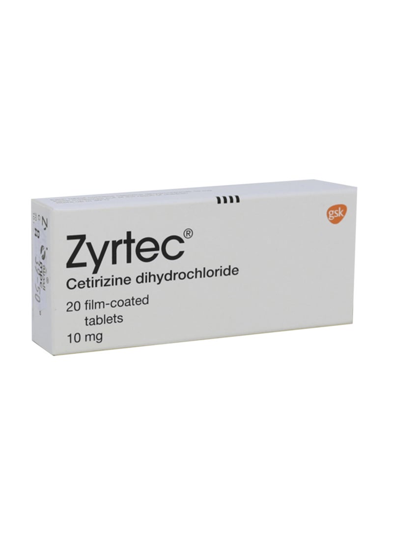 Zyrtec 10 Mg Tablets 20'S