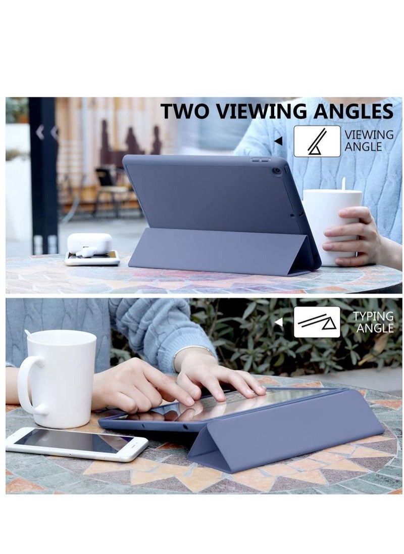 Case Compatible with iPad 9th/8th/7th Generation Case/iPad Case 10.2 Inch, Smart Folio Soft TPU Protective Case Cover with Apple Pencil Holder for iPad 9th/8th Gen,Full Body Protection