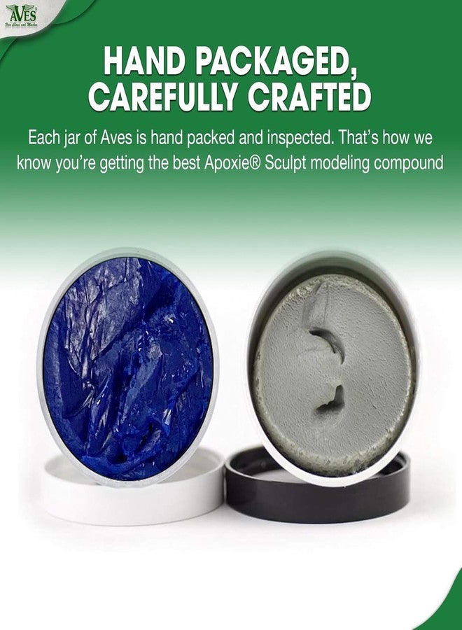 Aves Apoxie Sculpt - 2 Part Modeling Compound (A & B) - 1 Pound, Apoxie Sculpt for Sculpting, Modeling, Filling, Repairing, Simple to Use and Durable Self-Hardening Modeling Compound - Blue - Image 2