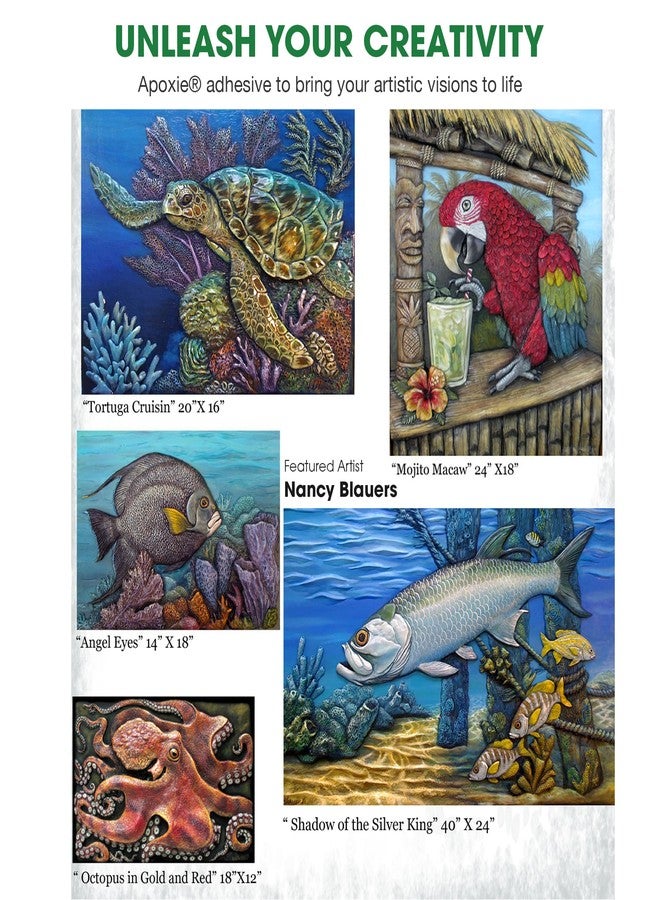 Aves Apoxie Sculpt - 2 Part Modeling Compound (A & B) - 1 Pound, Apoxie Sculpt for Sculpting, Modeling, Filling, Repairing, Simple to Use and Durable Self-Hardening Modeling Compound - Blue - Image 4