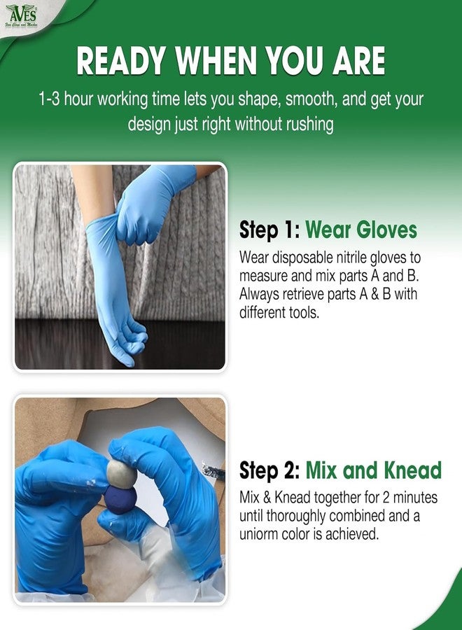 Aves Apoxie Sculpt - 2 Part Modeling Compound (A & B) - 1 Pound, Apoxie Sculpt for Sculpting, Modeling, Filling, Repairing, Simple to Use and Durable Self-Hardening Modeling Compound - Blue - Image 5