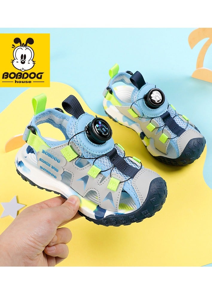Zhongda Children's Casual Sandals Baotou Single Mesh Beach Shoes