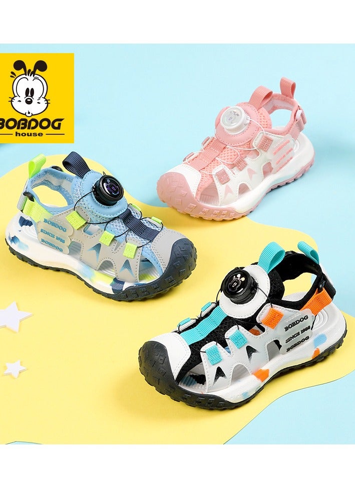 Zhongda Children's Casual Sandals Baotou Single Mesh Beach Shoes