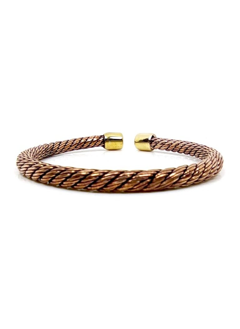 JC jimmycom Copper Cuff Bracelet,Twisted Copper,Bracelets For Men,Bracelets For Women,Bracelets,Jewelry for Men, Jewelry for Women,Bangles For Women,Bangles For Men,Bangles  - Image 1