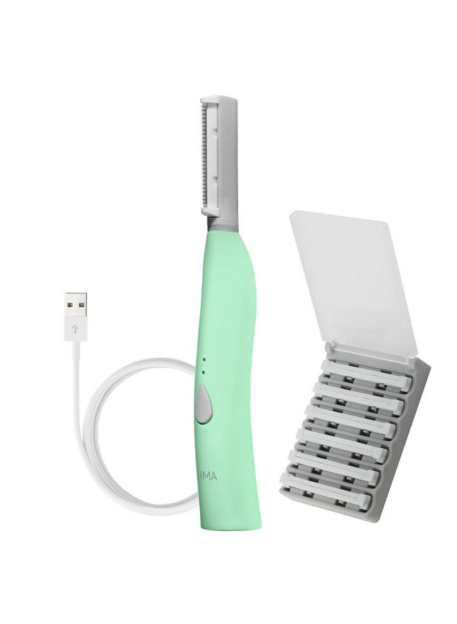 SPA SCIENCES - SIMA Sonic Dermaplaning Tool - Patented Painless 2 in 1 Facial Exfoliation & Peach Fuzz-Hair Removal System w/ 7 Weeks Treatment Included - Anti-Aging - 3 Speeds - Rechargeable - Image 1