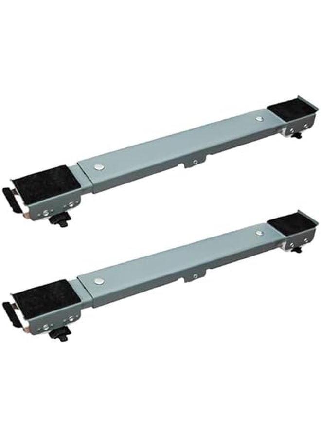 Silver Gray Appliance Roller Movers Heavy Adjustable Sliders Stable Base Furniture Transport Mobility System - Image 2