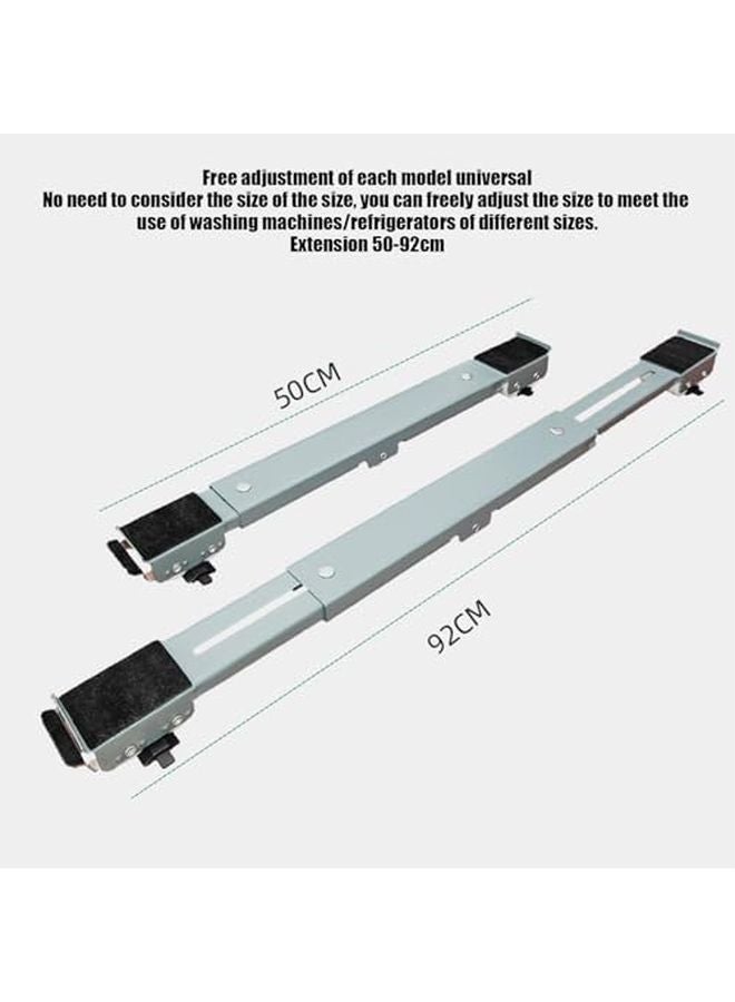 Silver Gray Appliance Roller Movers Heavy Adjustable Sliders Stable Base Furniture Transport Mobility System - Image 5