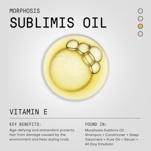 FRAMESI Morphosis Sublimis Pure Hair Oil 3.4 fl oz, Moisturizes and Revitalizes Hair, Natural Ingredients, Color Safe - Image 2