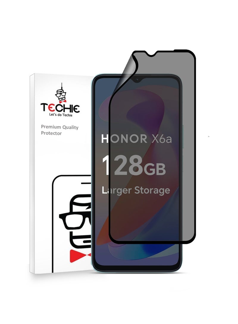 Techie واقي شاشة كامل مقاوم للانفجار مصنوع من السيراميك غير اللامع للخصوصية لهاتف Honor X6a - Image 1