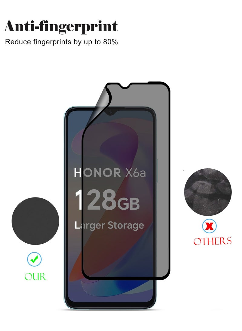 Techie واقي شاشة كامل مقاوم للانفجار مصنوع من السيراميك غير اللامع للخصوصية لهاتف Honor X6a - Image 3