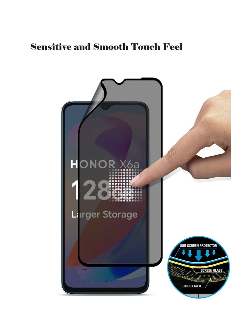 Techie واقي شاشة كامل مقاوم للانفجار مصنوع من السيراميك غير اللامع للخصوصية لهاتف Honor X6a - Image 5