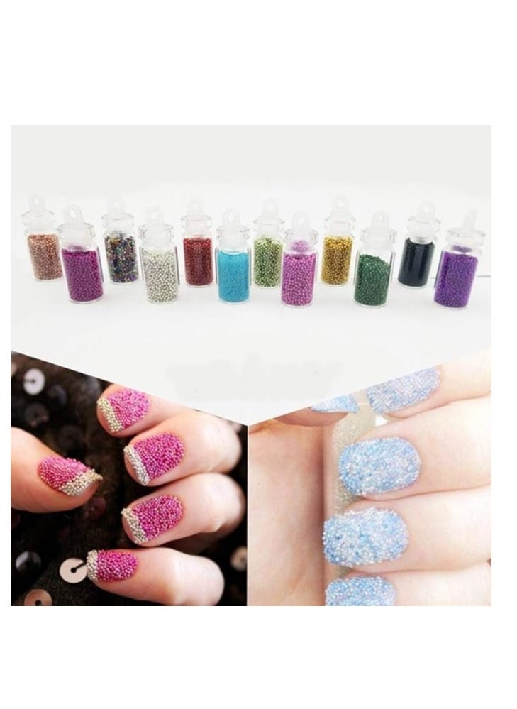 Cool Baby 48 Bottles/Set 3D DIY Nail Decoration Accessories Set Including Random Nail Pearl Sequins Glitter Acrylic Rhinestones Makeup Tools  - Image 3
