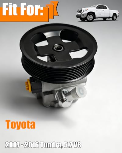 TINJO 215486 Power Steering Pump with Pulley Fits for 20072016 Toyota Tundra 57 V8 Power Assit Pump Assembly for 2007 2008 2009 2010 2011 2012 2013 2014 2015 2016 Toyota Tundra Replace OE 215486 - Image 3