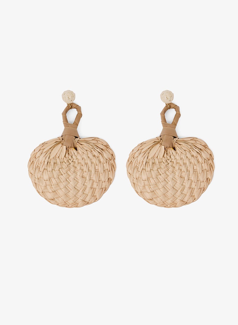 جينجر عقد صدفي بارز بنسيج الرافي - Image 5