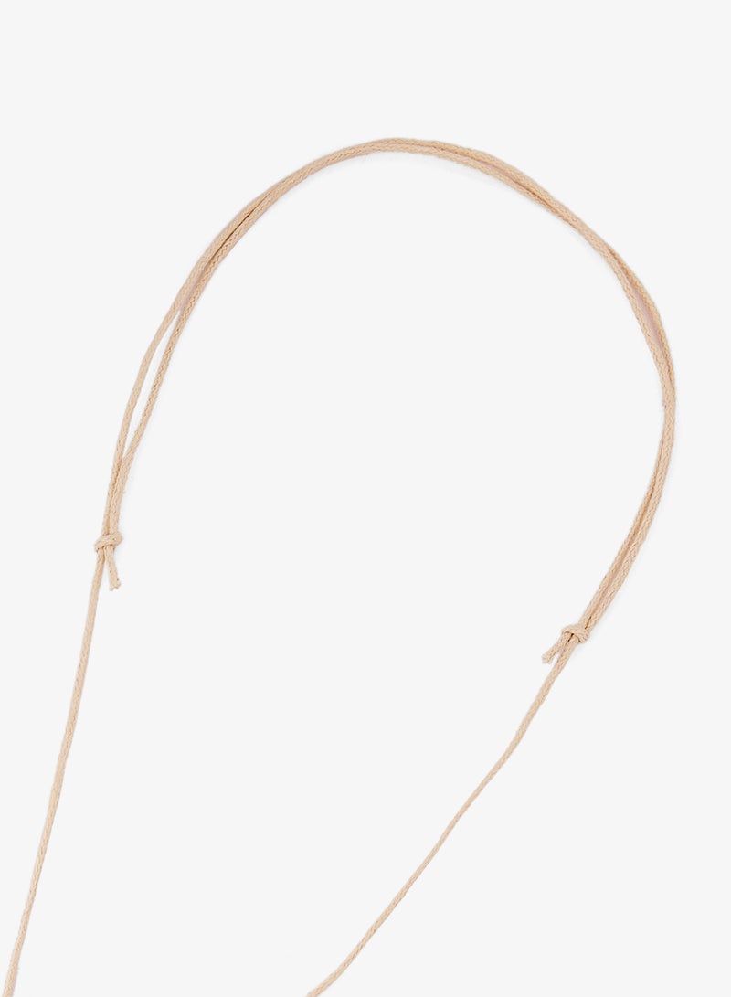 جينجر عقد صدفي بارز بنسيج الرافي - Image 4