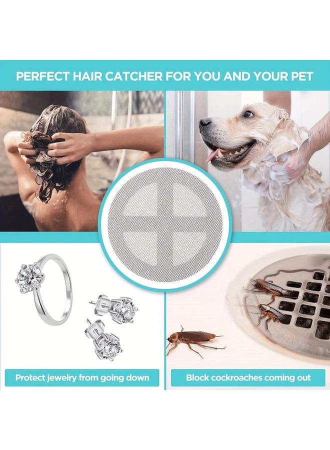 10 Pack Square Drain Strainers Disposable Hair Catcher Protects Jewelry Filter - Image 3