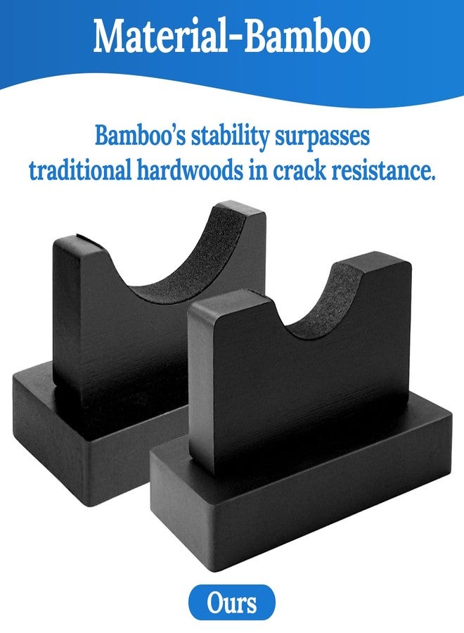 Elifinds Sword Stand Adjustable Bamboo for Katana & Medieval Swords - Velvet Pad - Image 5