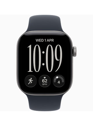 Watch Series 12 GPS 46mm (Middle East Version) Aluminium Case with Navy Blue Sport Band - M/L Space Grey - view 2