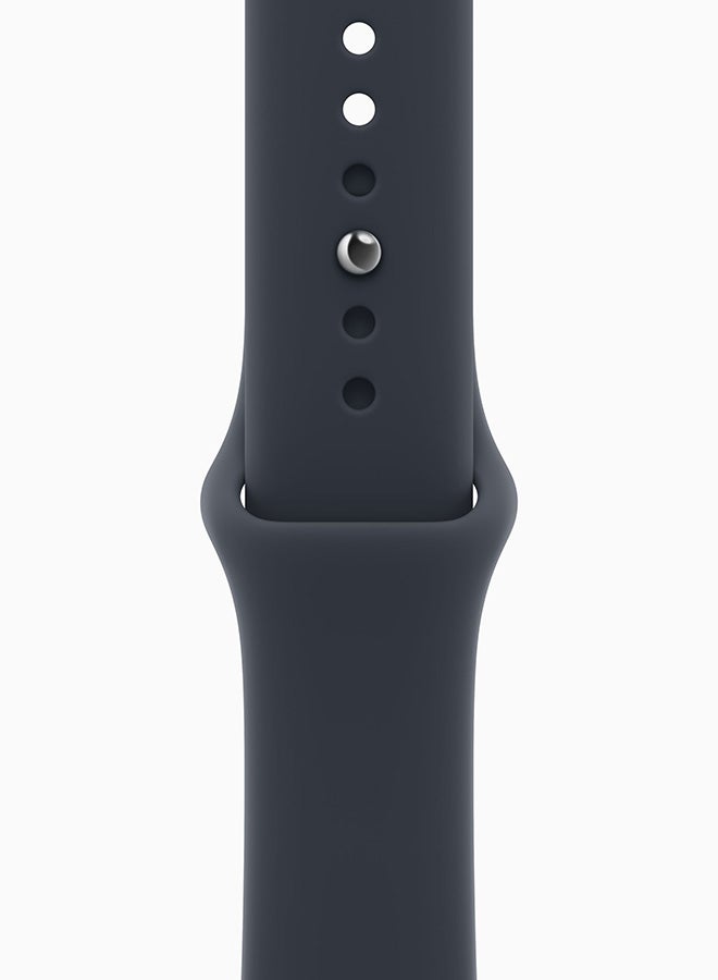 Apple Watch Series 12 GPS 46mm (Middle East Version) Aluminium Case with Navy Blue Sport Band - M/L Space Grey - Image 3