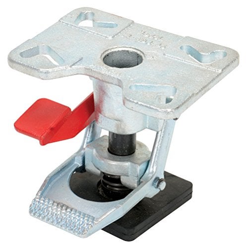 Emedco Vestil FL-ADJ-46 Steel Adjustable Floor Lock 6-1/4 to 8 In. Height Silver - Image 2