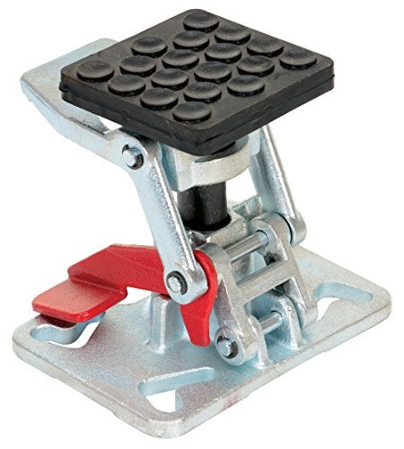 Emedco Vestil FL-ADJ-46 Steel Adjustable Floor Lock 6-1/4 to 8 In. Height Silver - Image 4
