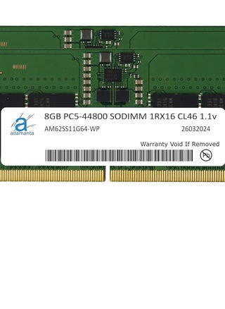 Adamanta 16GB (2x8GB) DDR5 5600MHz PC5-44800 SODIMM 1Rx8 CL46 1.1v Laptop Notebook Memory Module Upgrade RAM - pzsku/Z63A994F2431DA52B3787Z/45/_/1734442504/e1024b30-5900-443f-8c46-ec0befccdf9c