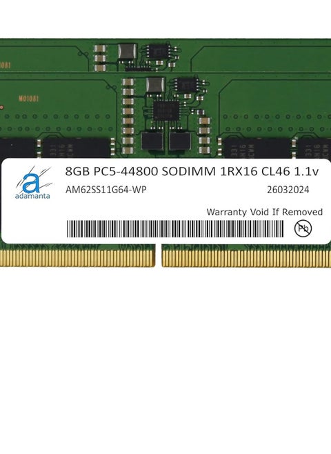 Adamanta 16GB (2x8GB) DDR5 5600MHz PC5-44800 SODIMM 1Rx8 CL46 1.1v Laptop Notebook Memory Module Upgrade RAM