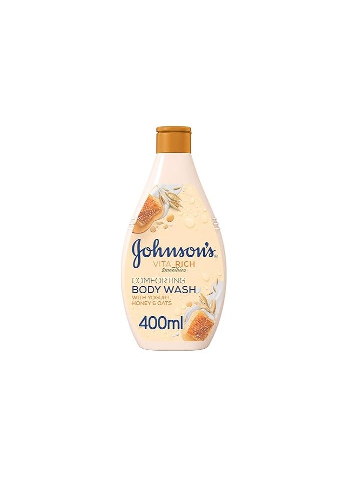 Body Wash, Vita-Rich, Smoothies, Comforting, Yogurt, Honey & Oats, Comforting Body Wash, Light-Weight And Non-Greasy, 400ml