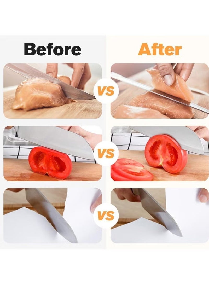 Electric Knife and Scissors Sharpener with Protective Cover - Powerful Motor, Fast Sharpening, Usb Powered - Image 4