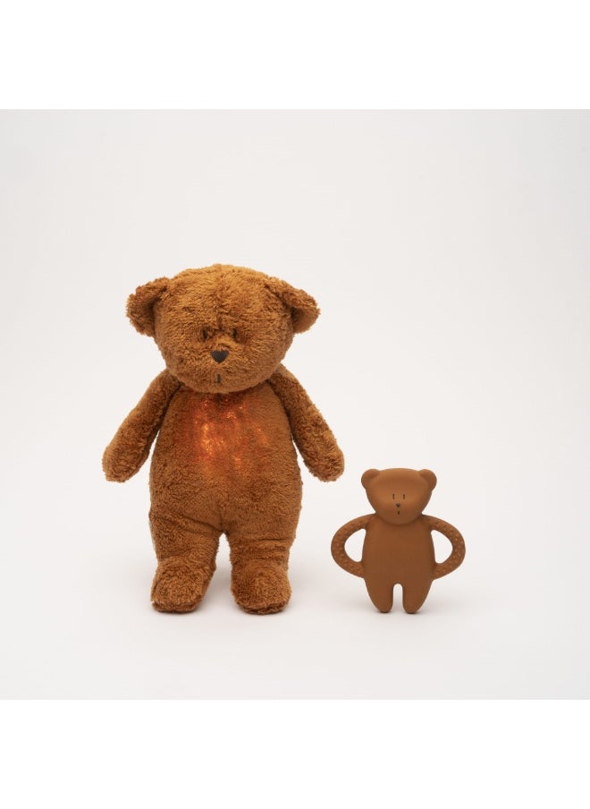 Moonie Moonie Natural Rubber Teether Bear - Caramel  - Image 2