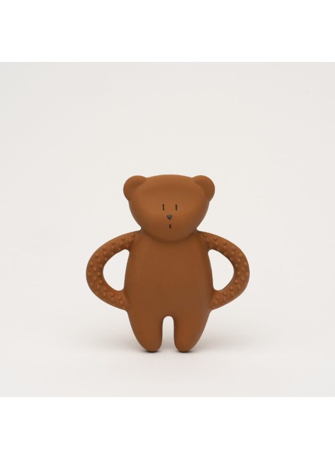 Moonie Moonie Natural Rubber Teether Bear - Caramel  - Image 1