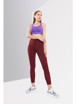 adidas By Stella McCartney Women Printed Padded Sports Bra, Purple  - Image 4