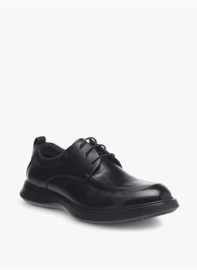 لو كونفورت Men Solid Lace-Up Derby Shoes