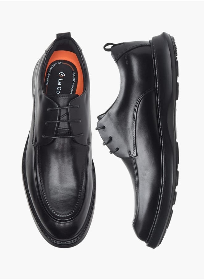 Le Confort Men Solid Lace-Up Derby Shoes  - Image 1