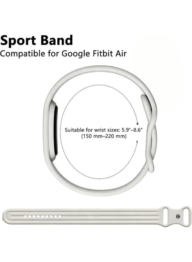 ZOXITY Silicone Band for Fitbit Air, Breathable Sport Strap Soft, lightweight, skin-friendly. Waterproof for swim, workout, sleep. Fits Google Fitbit Air. Multi-color for men & women - Image 2