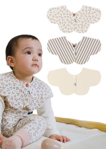Konny Baby Bibs 360 Rotate Super Absorbent QuickDry 357Pack Teething Drooling Boys Girls Baby Essentials - Image 1