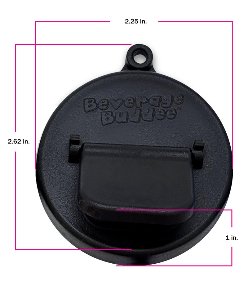 Beverage Buddee Can Cover - Best Can Cover For Standard Size Soda/Beer/Energy Drink Cans - Made In The USA - BPA-PCB Free - 4 pack (Black) - Image 2