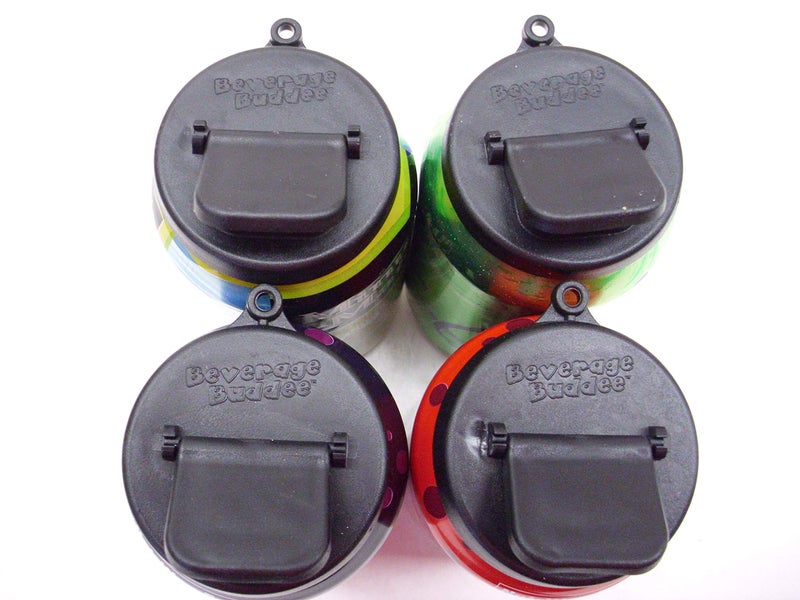 Beverage Buddee Can Cover - Best Can Cover For Standard Size Soda/Beer/Energy Drink Cans - Made In The USA - BPA-PCB Free - 4 pack (Black) - Image 1