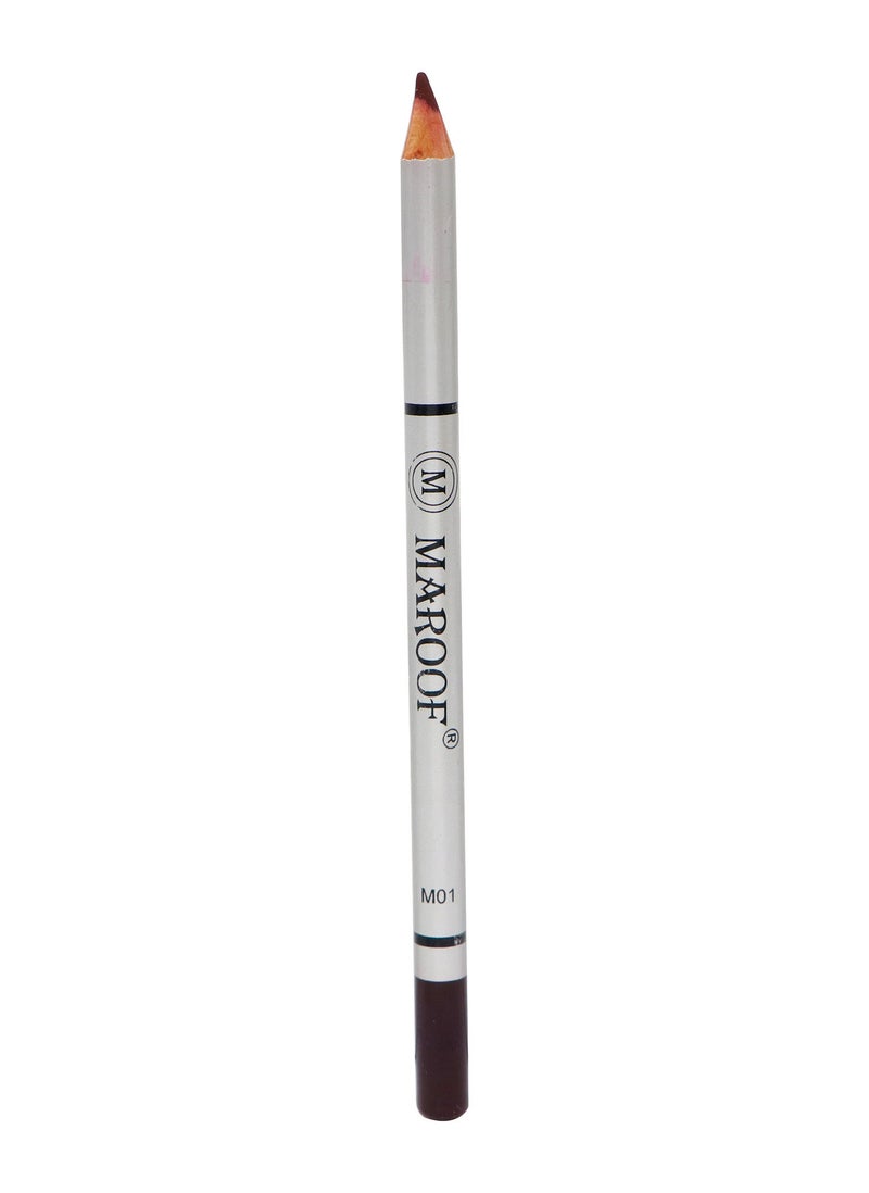 MAROOF Soft Eye and Lip Liner Pencil M01 Plum - Image 3