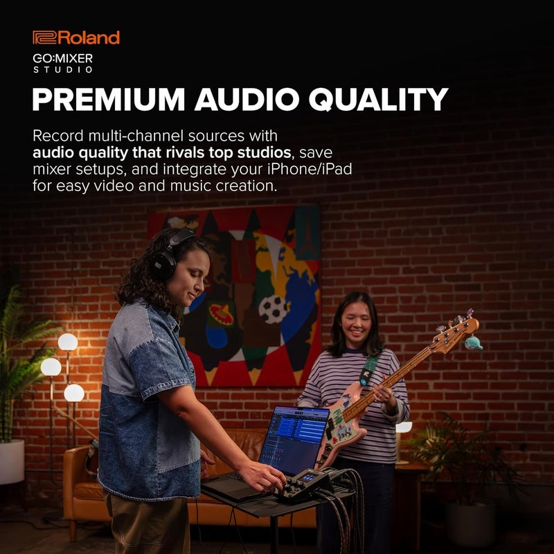 Roland GO:MIXER STUDIO - Portable Multi-Channel Mixer & Audio Interface for Content Creators - Image 3