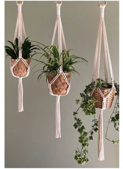 Generic Macrame plant hanger made with pure cotton yarn 