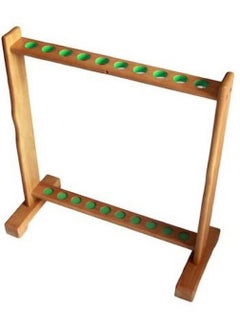 TA SPORT 10 Hole Oak Floor Cue Rack 