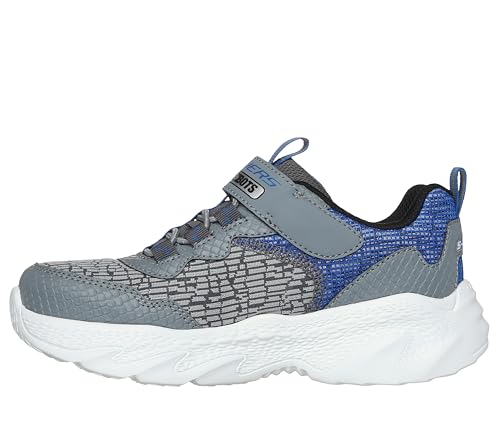 Skechers Boy's Meteor-Lights-Krendo Sneaker, Black/Blue, 2.5 Little Kid - Image 5