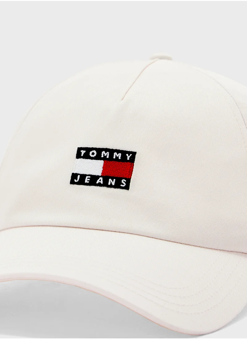 TOMMY JEANS Logo Detailed Curved Peak Caps